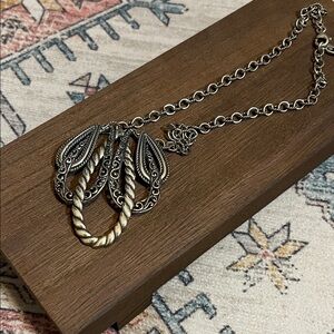 Vintage Carolyn Pollack Lasting Connections sterling silver rope necklace